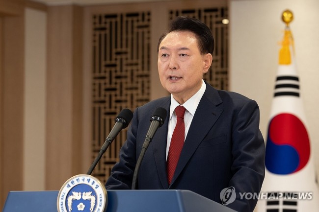 대국민 담화하는 윤석열 대통령
