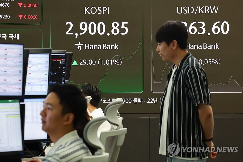 '엿새째 랠리' 코스피 3년 5개월 만에 2,900선 돌파